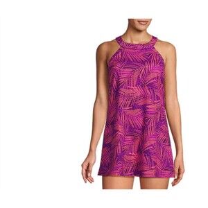 Lands' End swimsuit $135 new 22w 2x 3x modest Swimdress swim suit dress tropical
